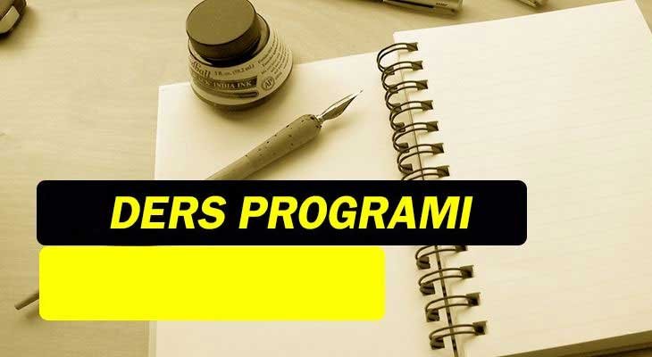 Ders Programları